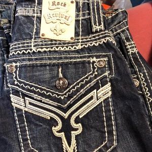 Rock revival men jeans.